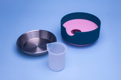Ant-proof pet bowl "Salmon Sushi". Edition 2.0